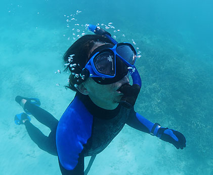 スキンダイビングの浮上