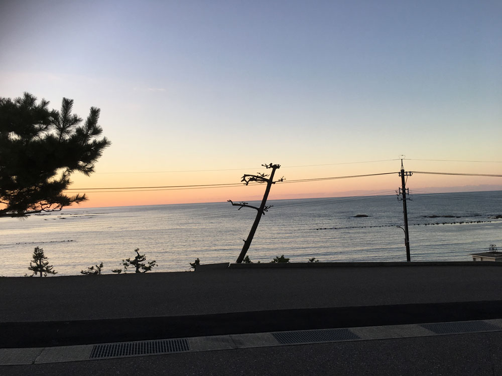 輪島市の夕焼け