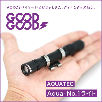 48gの小さな巨人！ダイビングマスクにも取り付けられる水中ライト「AQUATEC Aqua-No.1ライト」