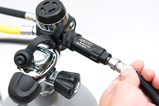 ガーディアンのエアフィルター装着図