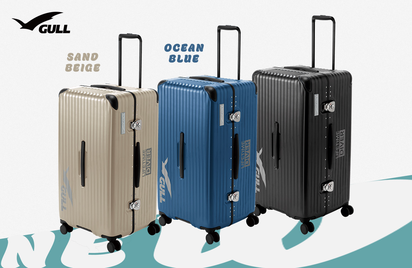 GULL「ハードシェルスーツケース」先行予約受付開始！特別プレゼントも